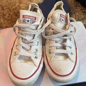 White Chuck Taylor low. Size 7